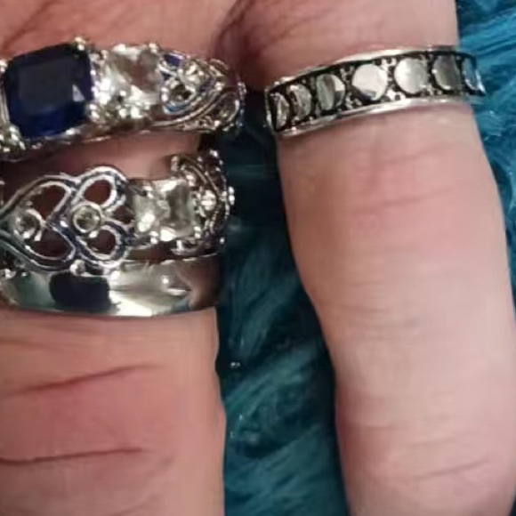 NIB✨ Sterling Silver 925 Moon Phases Boho Ring size 8 - Picture 11 of 15